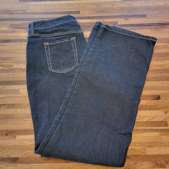 Levi's Signature Bootcut Mid Rise At Waist Straight Leg Blue Jeans - Picture 4 of 13